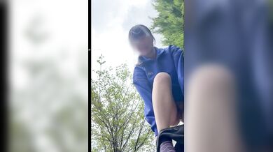 Two-Person Recording: Changing Outdoors is Full of Dangers! Clear Nip Slip Caught on IP Cam