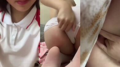 貧乳騷妹2-白絲自慰