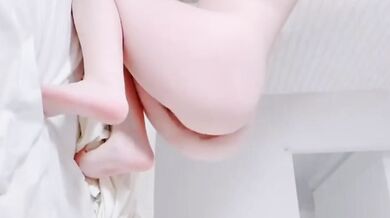 Flat-Chested Girl Achieves Orgasm and Squirting Through Masturbation