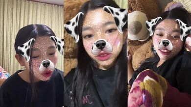 Kの綺麗なピンク色おまんこ