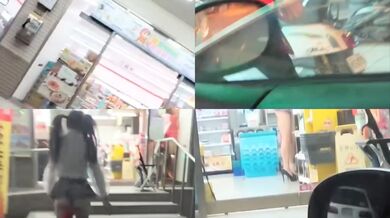 Người vợ táo bạo mặc đồ nội y trong suốt đi siêu thị còn mang theo nút hậu môn phát sáng