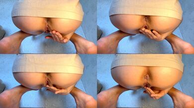 屁股對著鏡頭自慰噴水