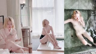 金發妹子酒店風呂拍寫真