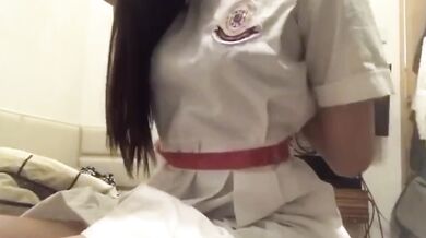 東華三院香港眼鏡學生妹自摸+撲野