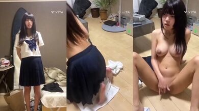 スリムで巨乳の彼女