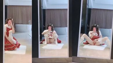 白絲蘿莉塔少女自慰2