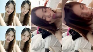 Malaysian girl performs oral sex on boyfriend