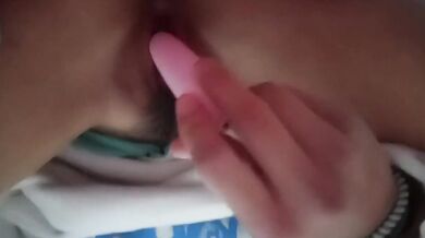 Masturbation with a vibrator