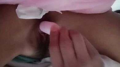 Masturbation with a vibrator