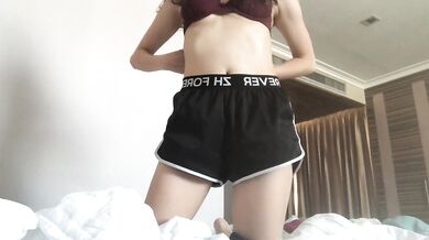 young girl strips and fingers