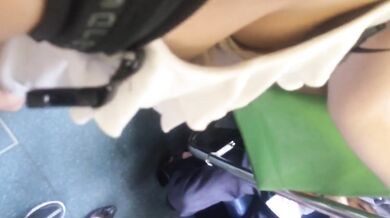 Female colleague exposed