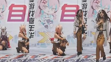 動漫遊戲嘉年華熱舞走光