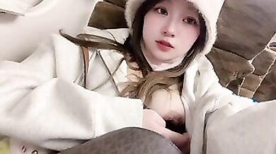 新幹線美女露出