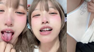 舌釘兔牙少女內褲勒逼