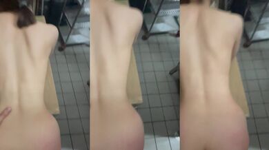可愛公廁妹餐廳全裸後入