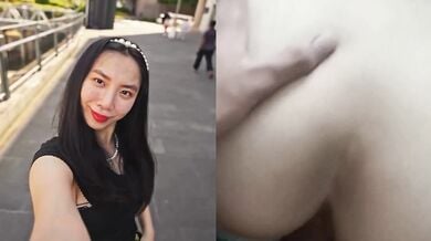 cute vs slut: singaporean whore pinky ho sucks and fucks big cock