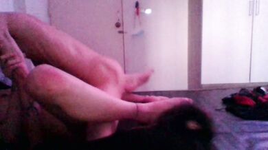 Vietnamese tattooed couple sex selfie