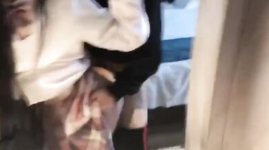 Bộ ngực to JK fuck từ phía sau trong khách sạn