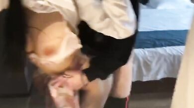 Bộ ngực to JK fuck từ phía sau trong khách sạn