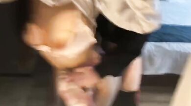 Bộ ngực to JK fuck từ phía sau trong khách sạn