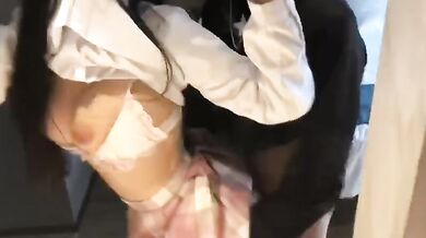 酒店後入巨乳JK打炮