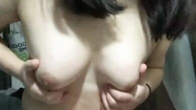 Big tits and meaty bitch masturbates in dormitory