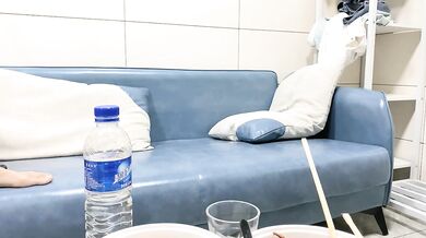 Mr. Skinny Monkey visits a beautiful woman and makes love with a good young woman