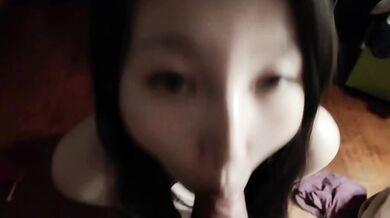 Contrast bitch oral sex eats cum