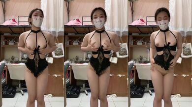 Slut dorm dancing and playing with breasts