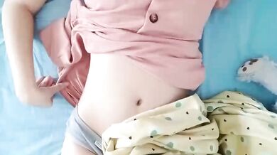 Malaysian sister touching in underwear