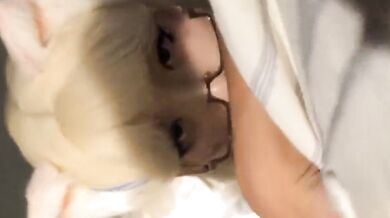 Golden Retriever cos oral selfie