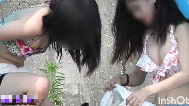 りある! ? Kawara is in the water → the uniform is in the water and the student is in uniform