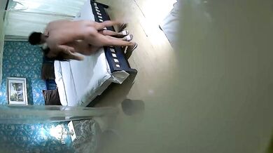 A white, plump, and great-looking female classmate was fucked hard by a male classmate_Out-of-body ejaculation, she was so tired that she didn't want to move