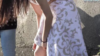 りある! ? Kawara is in the water→uniform is in uniform and is changed into えする○Student 2