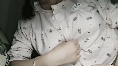 Malaysian 18-year-old escort showing big tits selfie