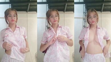 越南大奶眼鏡妹子1-睡衣誘惑