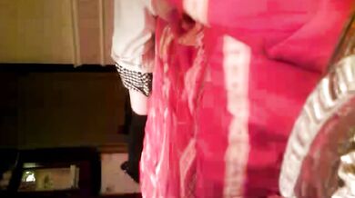 Classic creative couple selfie in hotel