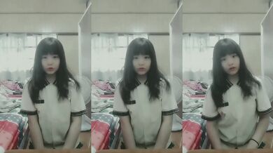 Cute big tits girl shows off her body