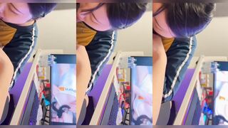 美女吃肉棒後入調教