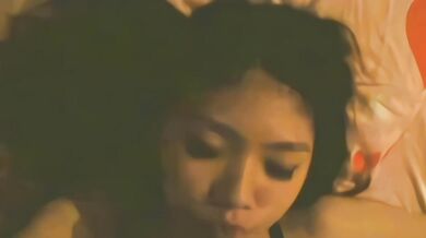 Lying down and eating hair