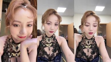 Live broadcast exposed breasts