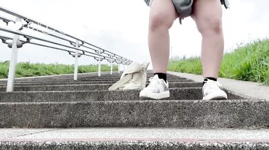 大奶JKえりか露出2　被看到