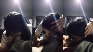 長相甜美的韓國妹妹在車上幫韓國大佬G神口交