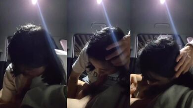 優しそうな韓国人の女の子が車の中で韓国人の上司Gゴッドにフェラをする