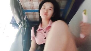 肉肉女宿舍震動棒自慰